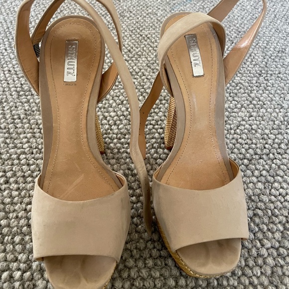 Schutz Platform Sandals. - Picture 3 of 6